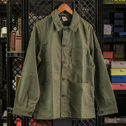 01 tokyo tools Le Laboureur veston en tergal olive